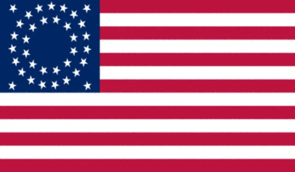 Σημαία Ηνωμένων Πολιτειών Της Αμερικής 1863 1865 — Φωτογραφία Αρχείου