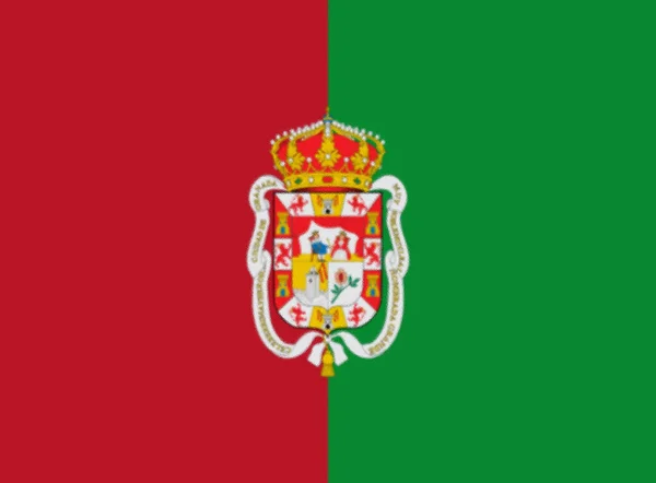Flagge Von Granada Spanien — Stockfoto