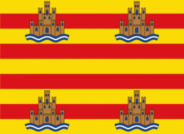 Флаг Города Ибица Испания — стоковое фото