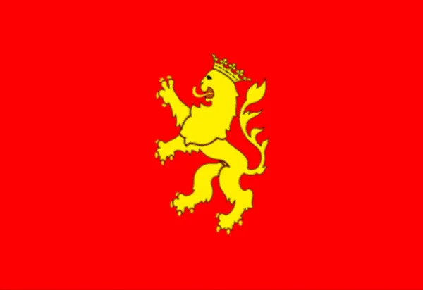 Vlajka Zaragozy Španělsko — Stock fotografie