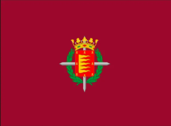 Vlajka Valladolid Španělsko — Stock fotografie