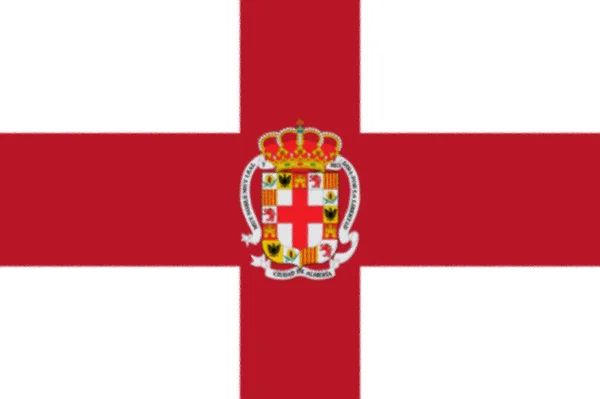 Almería Spaniens Flagga — Stockfoto