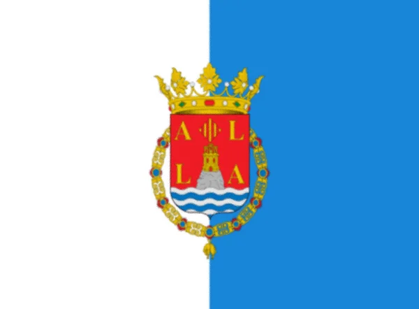Флаг Города Аликанте Испания — стоковое фото
