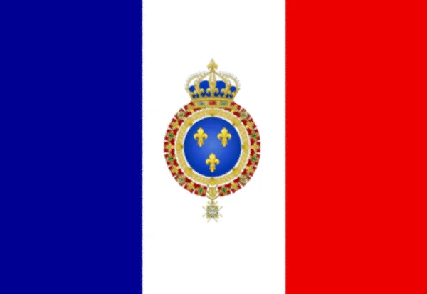 フランス ドラポー国立旗 Arme — ストック写真