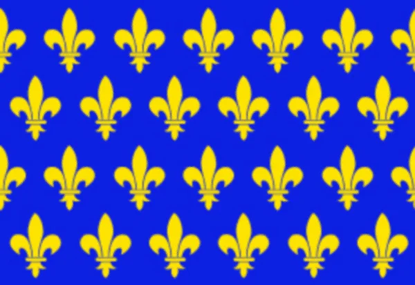 Konungariket Frankrikes Flagga 1100 1300 Talet — Stockfoto