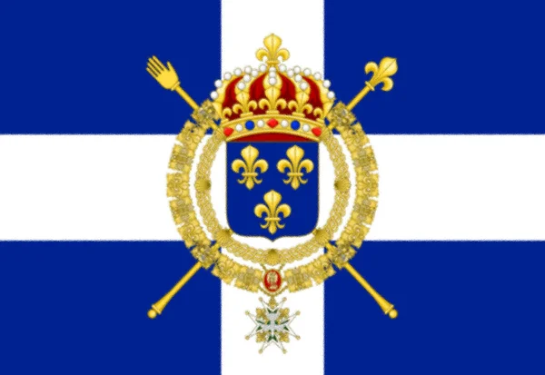 Bandera Pavillon Marine Marchande Xviie Sicle 1790 Francia —  Fotos de Stock