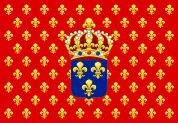Флаг Павильона Маршанд Франция — стоковое фото