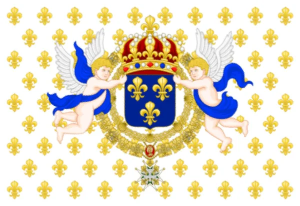 Królewski Standard Króla Francji — Zdjęcie stockowe
