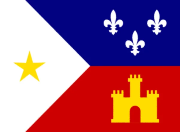Σημαία Acadiana Cajun Country Ηπα — Φωτογραφία Αρχείου