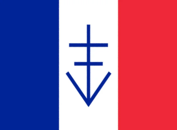 Vlajka Svobodné Republiky Vercors Francie — Stock fotografie