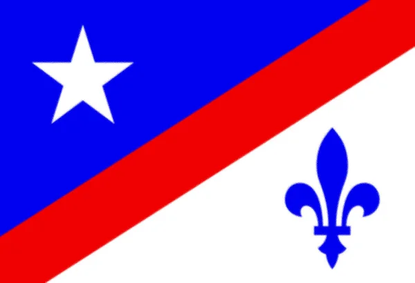 Σημαία Γαλλο Αμερικανών Γαλλία — Φωτογραφία Αρχείου