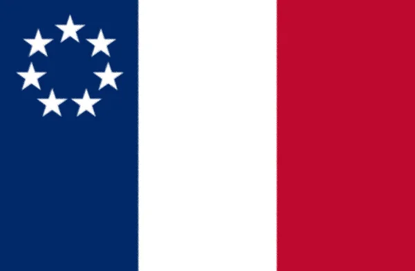Bandera Louisiana 1861 —  Fotos de Stock