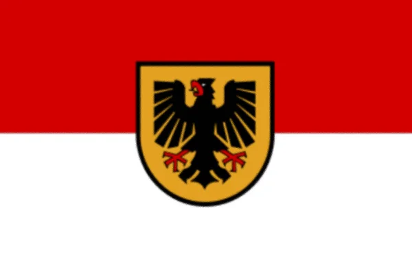 Flagga Dortmund Tyskland — Stockfoto