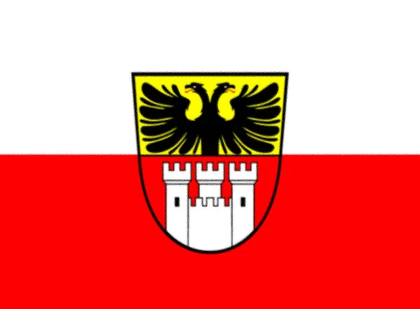 デュースブルク ドイツの旗 — ストック写真