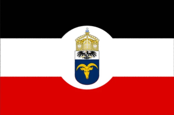 Флаг Германской Экваториальной Африки — стоковое фото