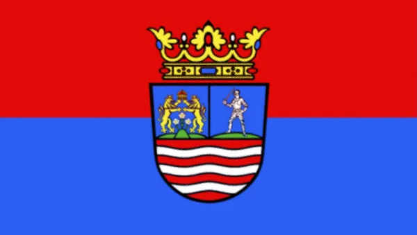 Σημαία Gyor Moson Sopron Megye — Φωτογραφία Αρχείου