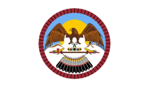 Flag Ute Indian Tribe Uintah Ouray Reservation Utah Usa — Stock fotografie