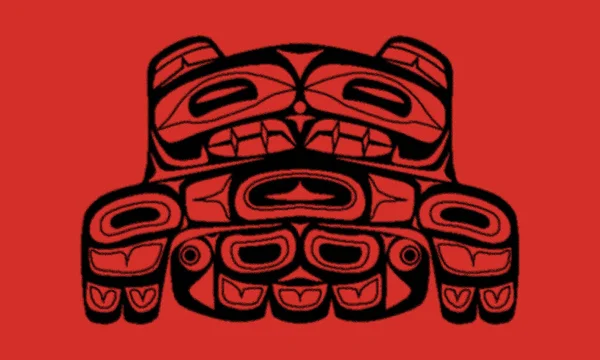 Vlajka Indiánského Kmene Upper Skagit Washingtonu Usa — Stock fotografie