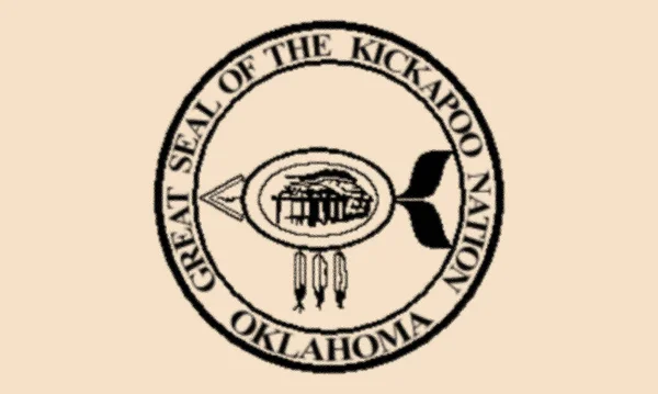 Bandera Kickapoo Tribe Oklahoma Estados Unidos —  Fotos de Stock