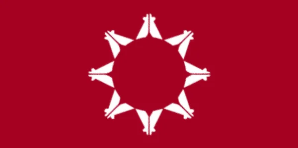 Flaga Oglala Sioux Tribe Pine Ridge Reservation Usa — Zdjęcie stockowe