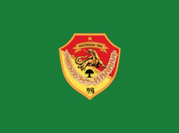 Flaga Nusa Tenggara Wschodnia Indonezja — Zdjęcie stockowe