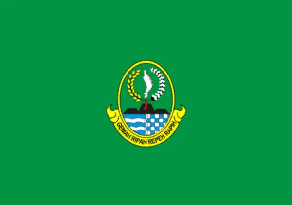 Flag West Java Indonesia — Stock Photo, Image