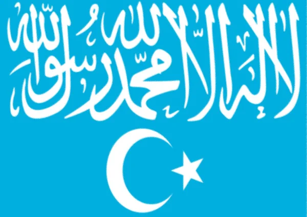 Флаг Исламской Партии Туркестана — стоковое фото
