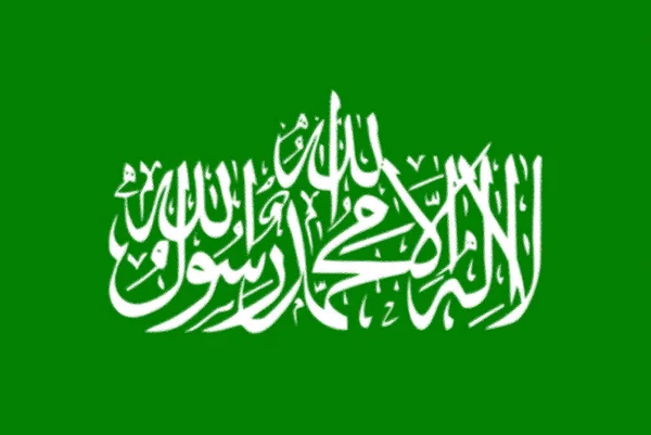 Flag Hamas Palestinian Sunni Islamic Fundamentalist Militant Nationalist Organization — Stock Photo, Image