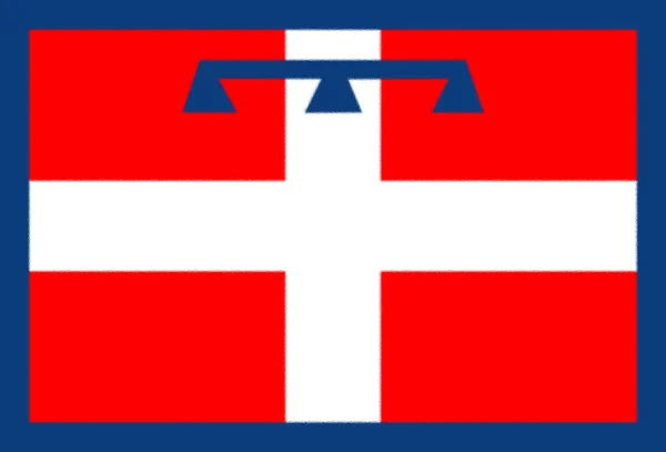 Σημαία Της Περιοχής Piemonte Itlay — Φωτογραφία Αρχείου