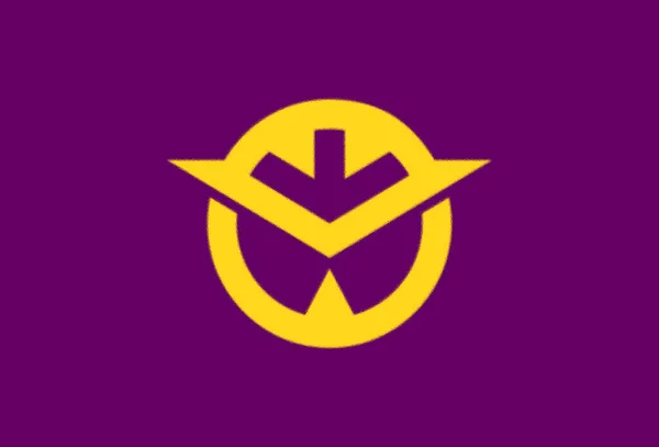 Bandeira Prefeitura Okayama Japão — Fotografia de Stock