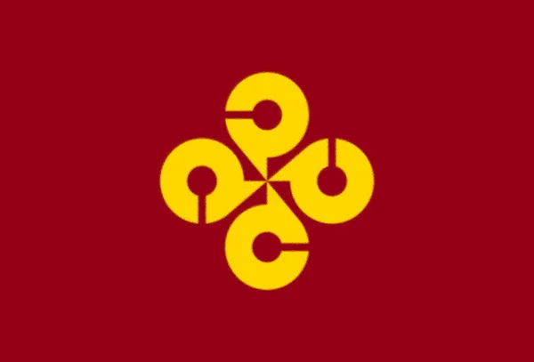 Σημαία Του Νομού Shimane Ιαπωνία — Φωτογραφία Αρχείου