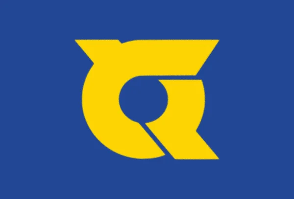 Bandeira Prefeitura Tokushima Japão — Fotografia de Stock