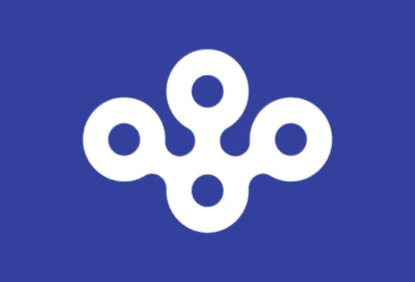 Vlag Van Prefectuur Osaka Japan — Stockfoto