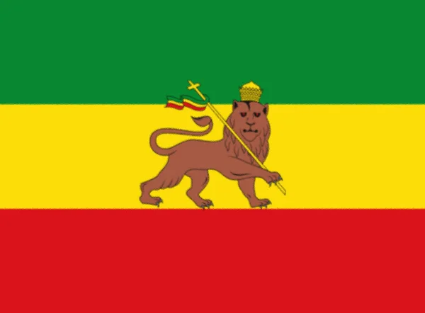 Bandera Del Imperio Etiopía —  Fotos de Stock