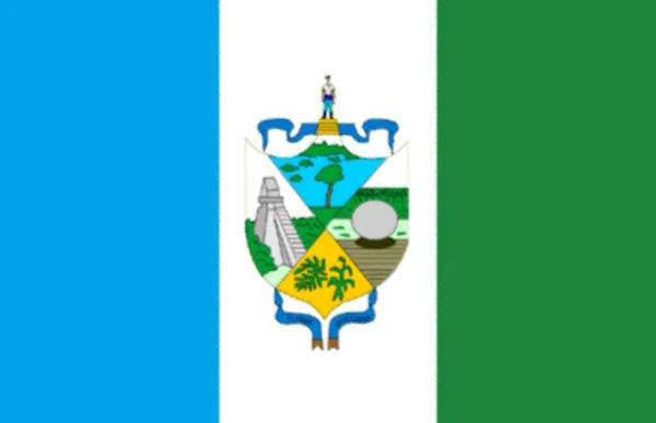 Flaga Departamentu Petn Gwatemala — Zdjęcie stockowe