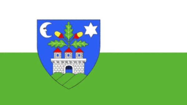 Флаг Veszprm Megye Hungary — стоковое фото