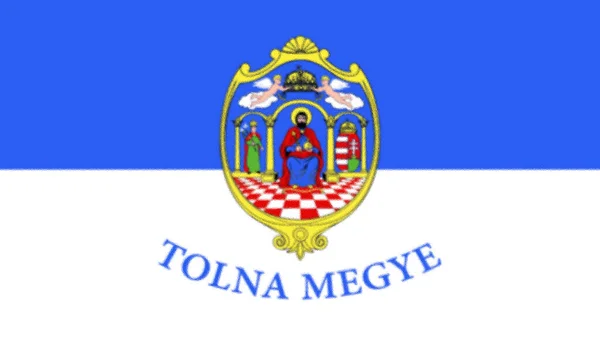 Vlajka Tolny Megye Maďarsko — Stock fotografie