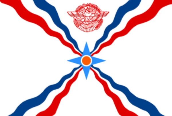 Flagge Von Assyrien Historisches Land — Stockfoto