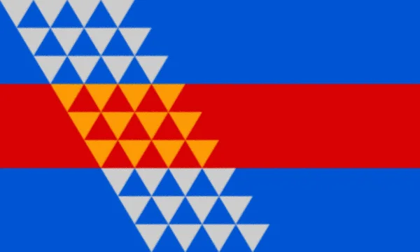 Σημαία Της Rancheria Robinson Των Ινδιάνων Pomo — Φωτογραφία Αρχείου
