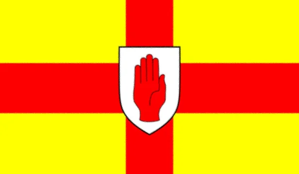 Σημαία Ulster Ιρλανδία — Φωτογραφία Αρχείου