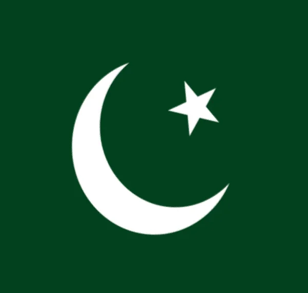 Vlajka Pákistánské Muslimské Ligy — Stock fotografie