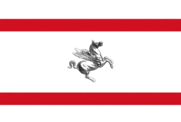 Vlajka Regionu Toskánsko Itálie — Stock fotografie