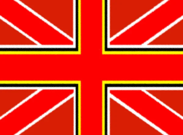 Bandeira Império Anglo Dinamarquês Combina Bandeiras Inglaterra Dinamarca — Fotografia de Stock