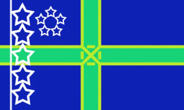 Флаг Виртуального Королевства — стоковое фото