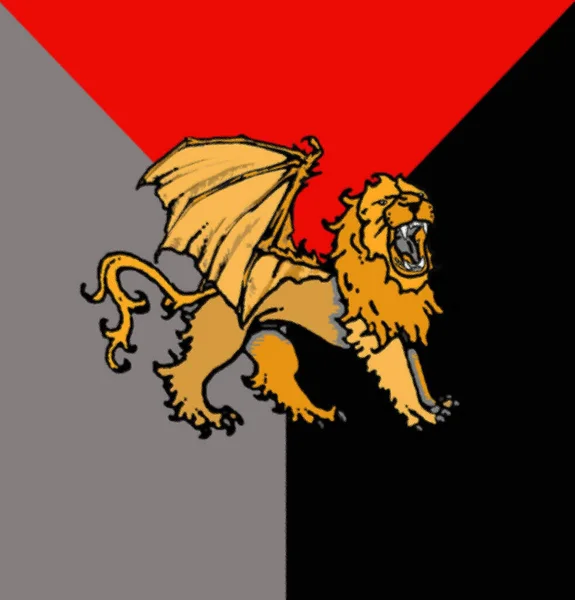 Crest Uantir Zdvojnásobuje Jako Symbol Monarchie Vlajky Národa — Stock fotografie