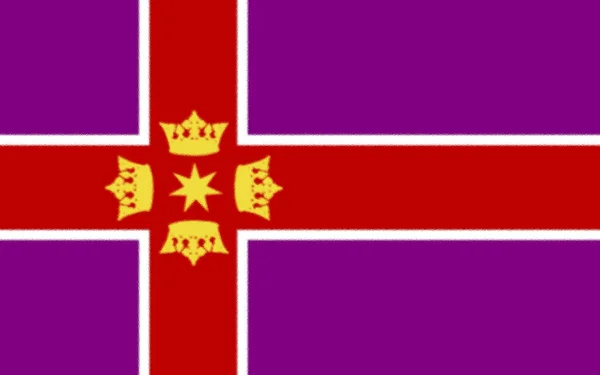 Государственный Флаг Используемый Микронации Пеннилвда — стоковое фото