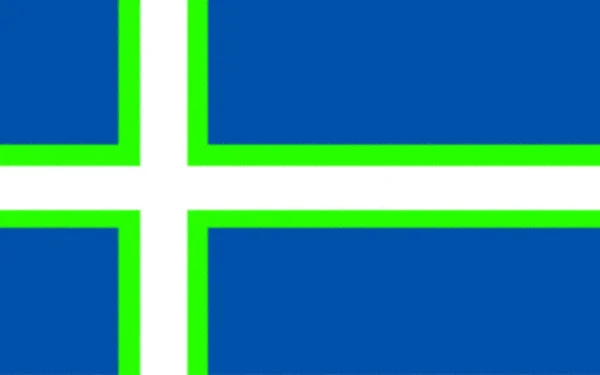 Bandeira Nurland Noruega — Fotografia de Stock