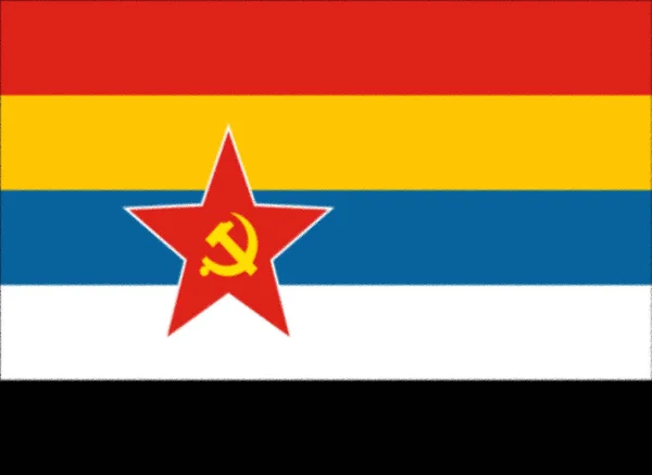Революційний Прапор Тайпану Мікронація — стокове фото