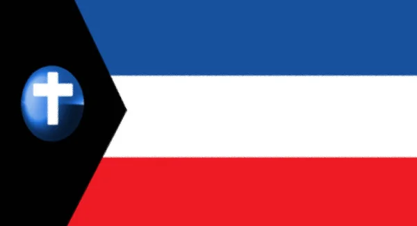 Flaga Mikronacji Chomania — Zdjęcie stockowe