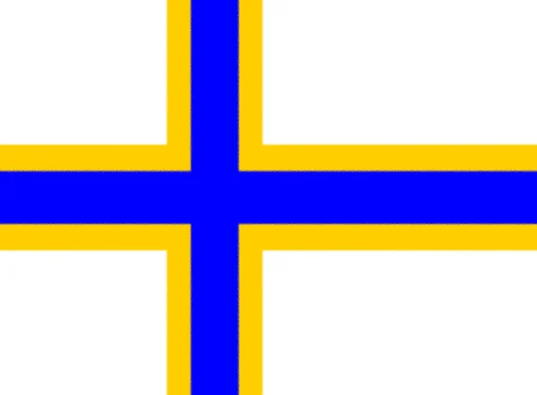 Flag Finnish People Sweden — Stock Photo, Image